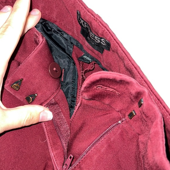 Burgundy, colored, editors, pants from express - Picture 3 of 3